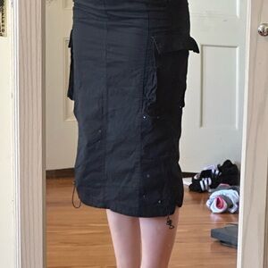 Essentials Charcoal Utility Skirt